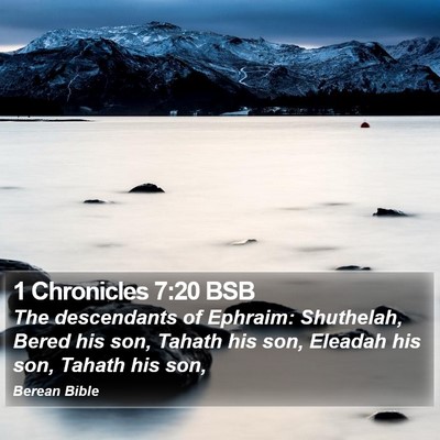 1 Chronicles 7:20 BSB Bible Verse Image