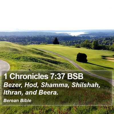 1 Chronicles 7:37 BSB Bible Verse Image