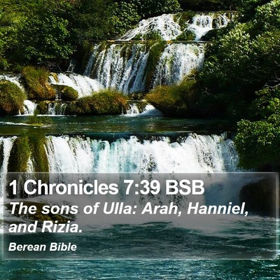 1 Chronicles 7:39 BSB Bible Verse Image