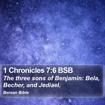 1 Chronicles 7:6 BSB Bible Verse Image