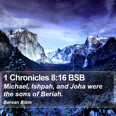 1 Chronicles 8:16 BSB Bible Verse Image