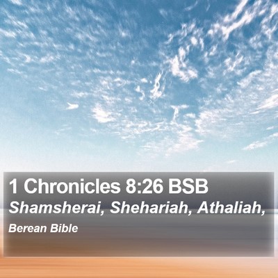 1 Chronicles 8:26 BSB Bible Verse Image