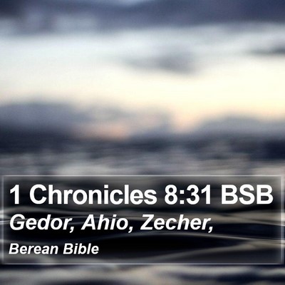 1 Chronicles 8:31 BSB Bible Verse Image