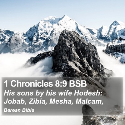 1 Chronicles 8:9 BSB Bible Verse Image