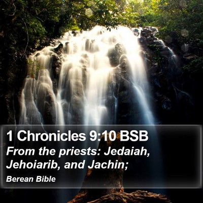 1 Chronicles 9:10 BSB Bible Verse Image