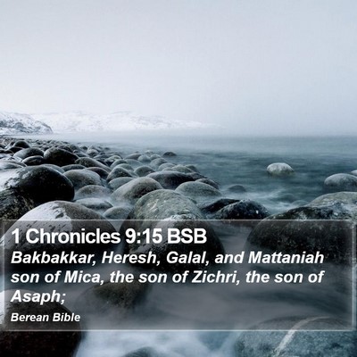 1 Chronicles 9:15 BSB Bible Verse Image
