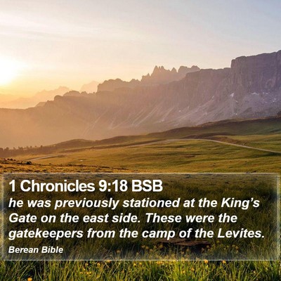 1 Chronicles 9:18 BSB Bible Verse Image