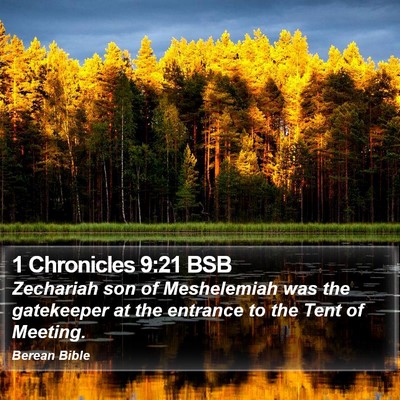 1 Chronicles 9:21 BSB Bible Verse Image