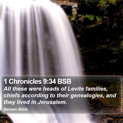 1 Chronicles 9:34 BSB Bible Verse Image