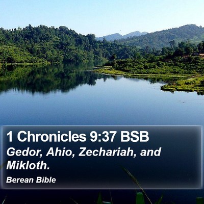 1 Chronicles 9:37 BSB Bible Verse Image
