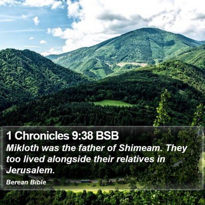 1 Chronicles 9:38 BSB Bible Verse Image