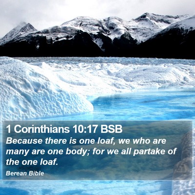 1 Corinthians 10:17 BSB Bible Verse Image