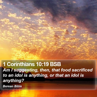 1 Corinthians 10:19 BSB Bible Verse Image