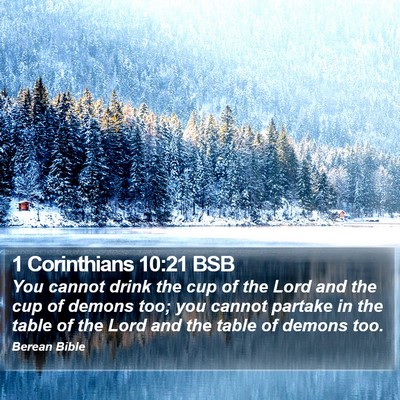 1 Corinthians 10:21 BSB Bible Verse Image