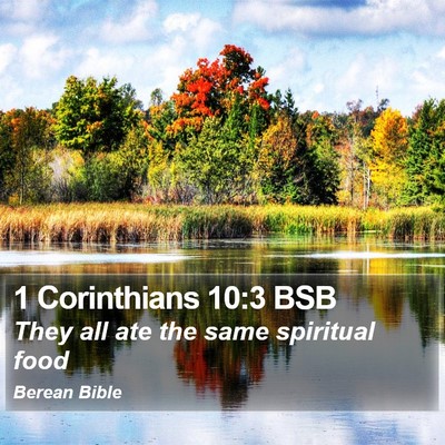 1 Corinthians 10:3 BSB Bible Verse Image
