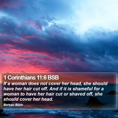 1 Corinthians 11:6 BSB Bible Verse Image