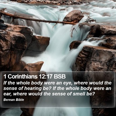 1 Corinthians 12:17 BSB Bible Verse Image