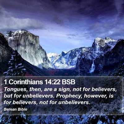 1 Corinthians 14:22 BSB Bible Verse Image