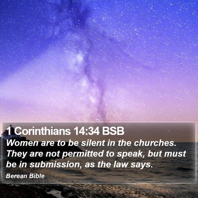 1 Corinthians 14:34 BSB Bible Verse Image