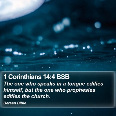 1 Corinthians 14:4 BSB Bible Verse Image