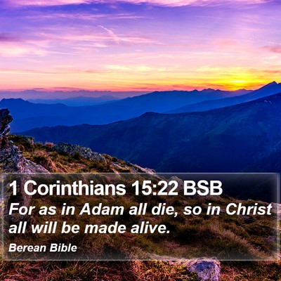 1 Corinthians 15:22 BSB Bible Verse Image