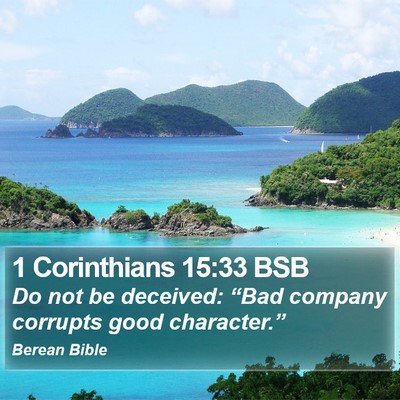 1 Corinthians 15:33 BSB Bible Verse Image