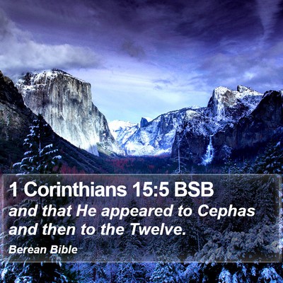 1 Corinthians 15:5 BSB Bible Verse Image