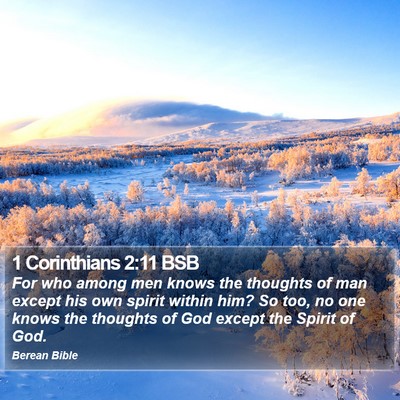 1 Corinthians 2:11 BSB Bible Verse Image