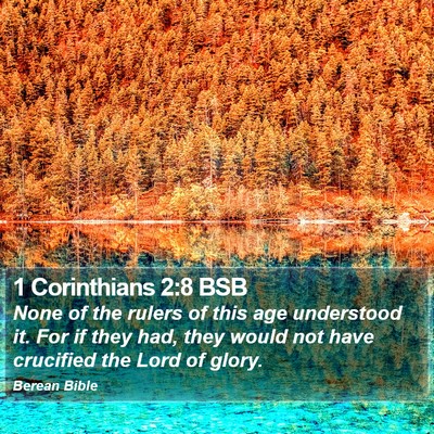 1 Corinthians 2:8 BSB Bible Verse Image