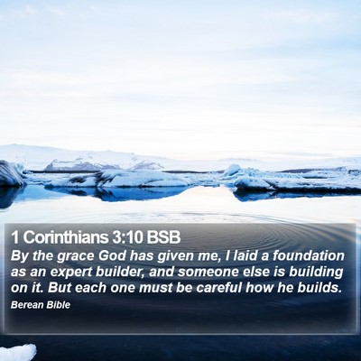1 Corinthians 3:10 BSB Bible Verse Image