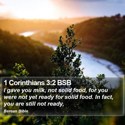 1 Corinthians 3:2 BSB Bible Verse Image
