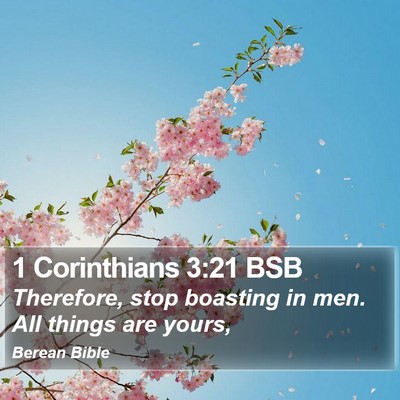 1 Corinthians 3:21 BSB Bible Verse Image