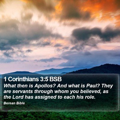 1 Corinthians 3:5 BSB Bible Verse Image
