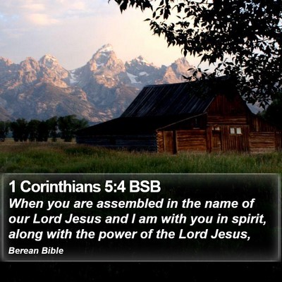 1 Corinthians 5:4 BSB Bible Verse Image