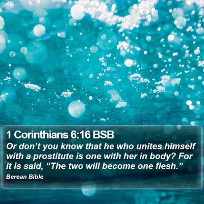 1 Corinthians 6:16 BSB Bible Verse Image