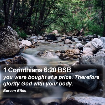 1 Corinthians 6:20 BSB Bible Verse Image