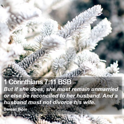 1 Corinthians 7:11 BSB Bible Verse Image