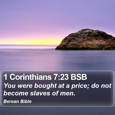 1 Corinthians 7:23 BSB Bible Verse Image