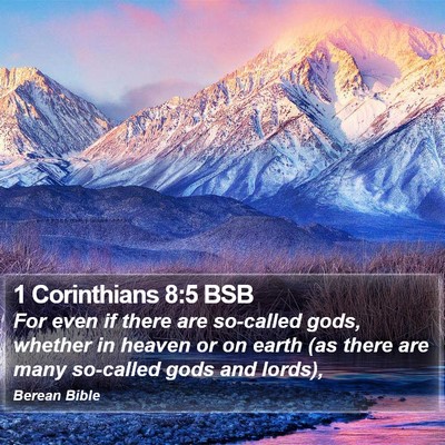 1 Corinthians 8:5 BSB Bible Verse Image