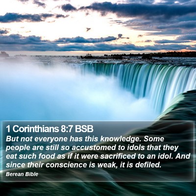 1 Corinthians 8:7 BSB Bible Verse Image