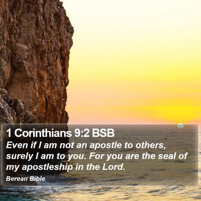 1 Corinthians 9:2 BSB Bible Verse Image
