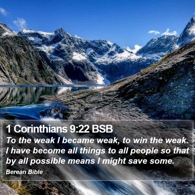1 Corinthians 9:22 BSB Bible Verse Image