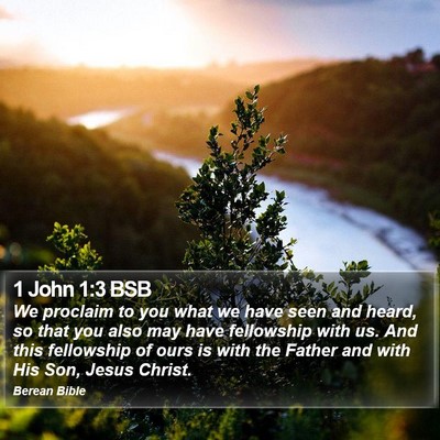 1 John 1:3 BSB Bible Verse Image