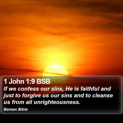 1 John 1:9 BSB Bible Verse Image