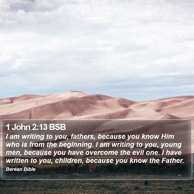 1 John 2:13 BSB Bible Verse Image