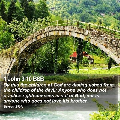 1 John 3:10 BSB Bible Verse Image