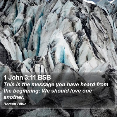 1 John 3:11 BSB Bible Verse Image