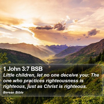 1 John 3:7 BSB Bible Verse Image