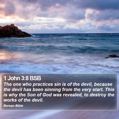 1 John 3:8 BSB Bible Verse Image