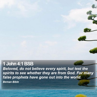 1 John 4:1 BSB Bible Verse Image